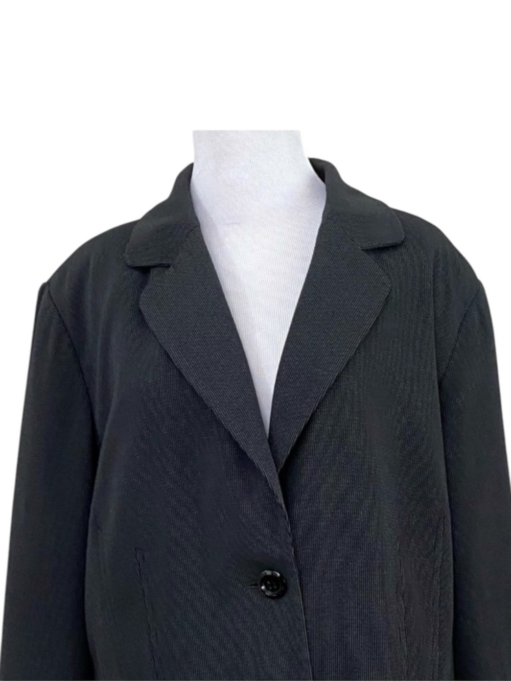 VINTAGE HARVE BENARD BLAZER BLACK 18 SUIT JACKET SIZE 18 OFFICE WORK CAREER